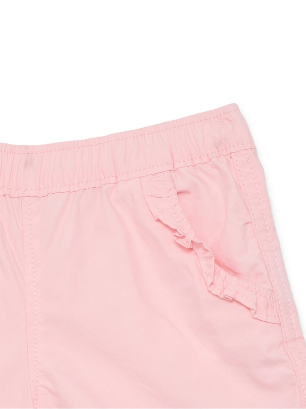 Pink Ruffle Hem Shorts - Picture 2 of 6